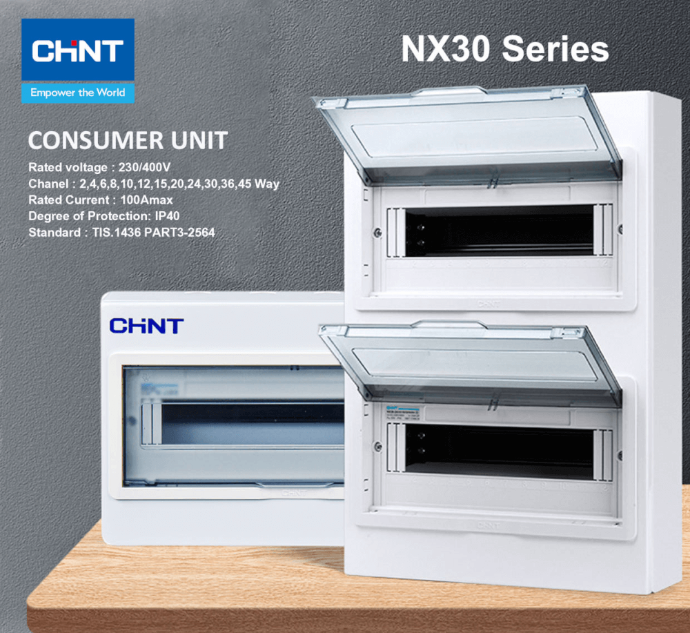 ตู้คอนซูเมอร์ยูนิต 20 ช่อง CHINT NX30-20G IP40_2